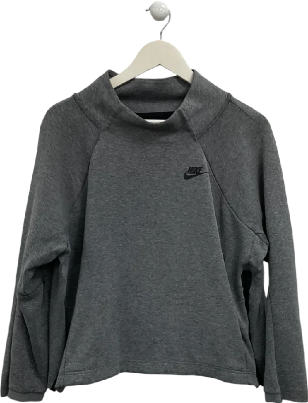 Women's Montenegrin Wool SweatersNike Grey High Neck Sweater UK L