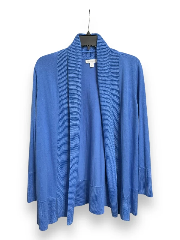 Women's Sweetheart Collar SweatersCardigan By Charter Club In Blue, Size: S