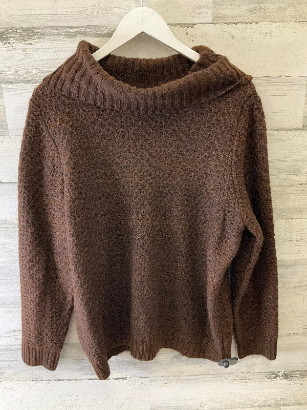 Women's Bulgarian Wool SweatersSweater By Christopher And Banks In Brown, Size: Xl