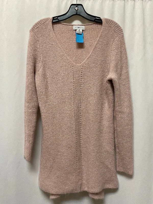 Women's Ribbed SweatersSweater By Liz Claiborne In Pink, Size: M