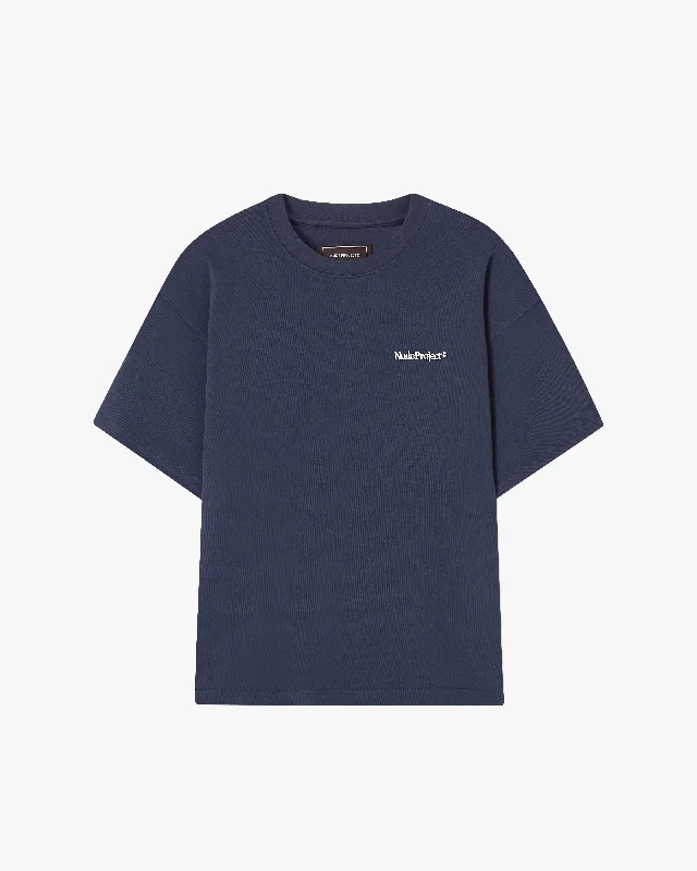 Women's Blouse with Sweetheart CollarORIGINS*TEE NAVY