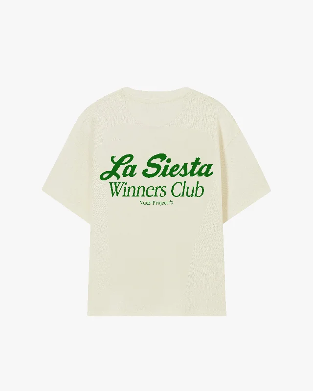 Women's Blouse with Wide CollarLA SIESTA TEE MARSHMALLOW