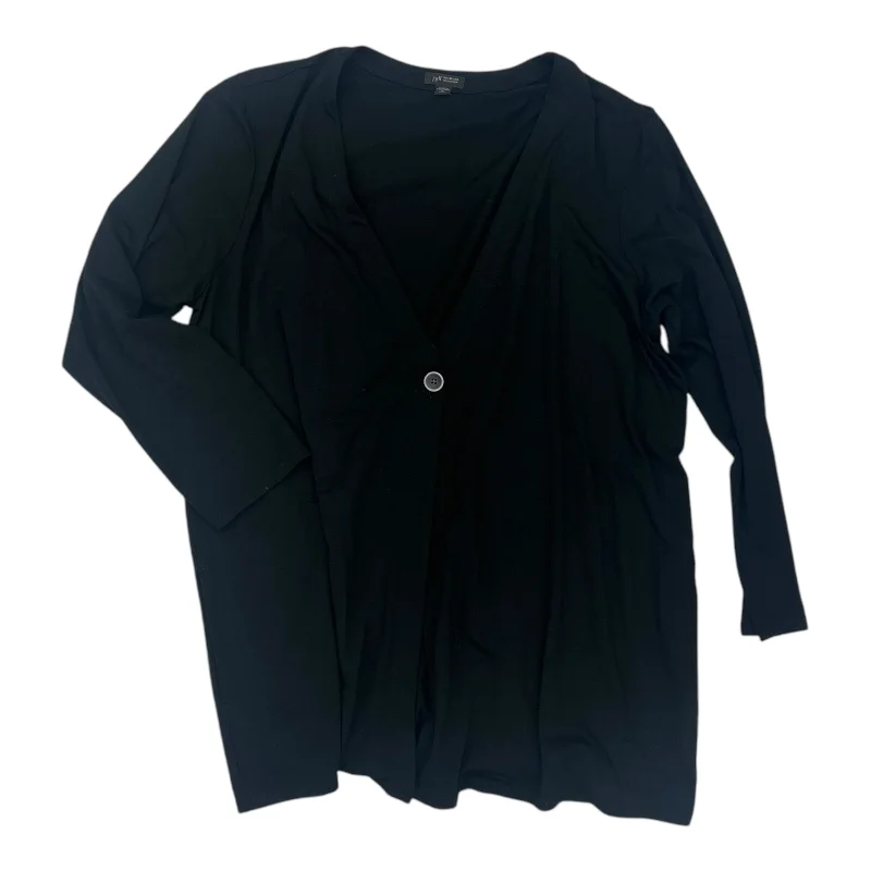 Women's Low Collar SweatersCardigan By J. Jill In Black, Size:Xlp