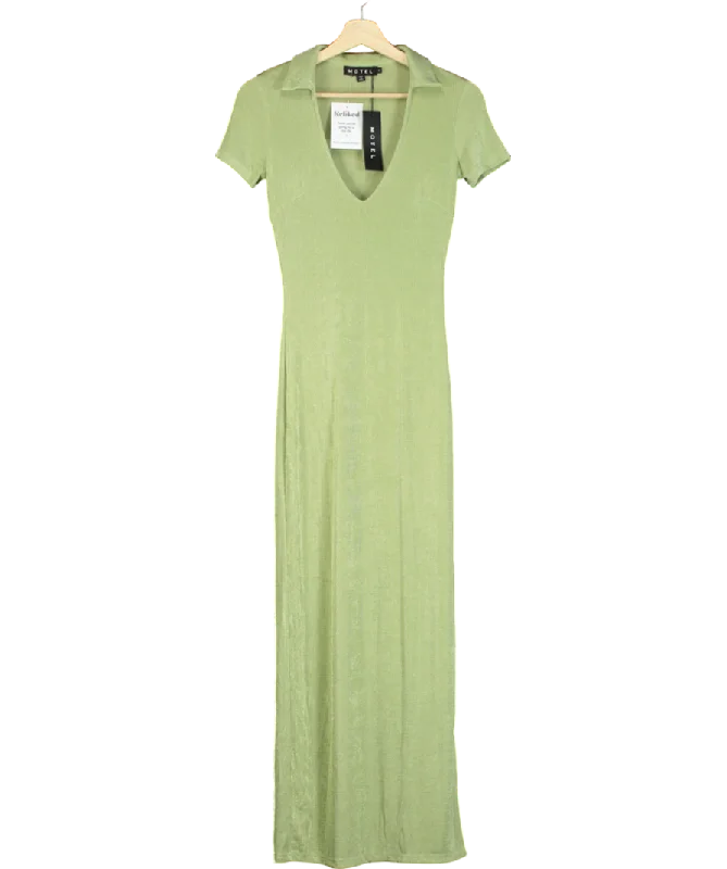 Women's Embroidered SweatersMotelrocks Green Savita Maxi Dress UK S