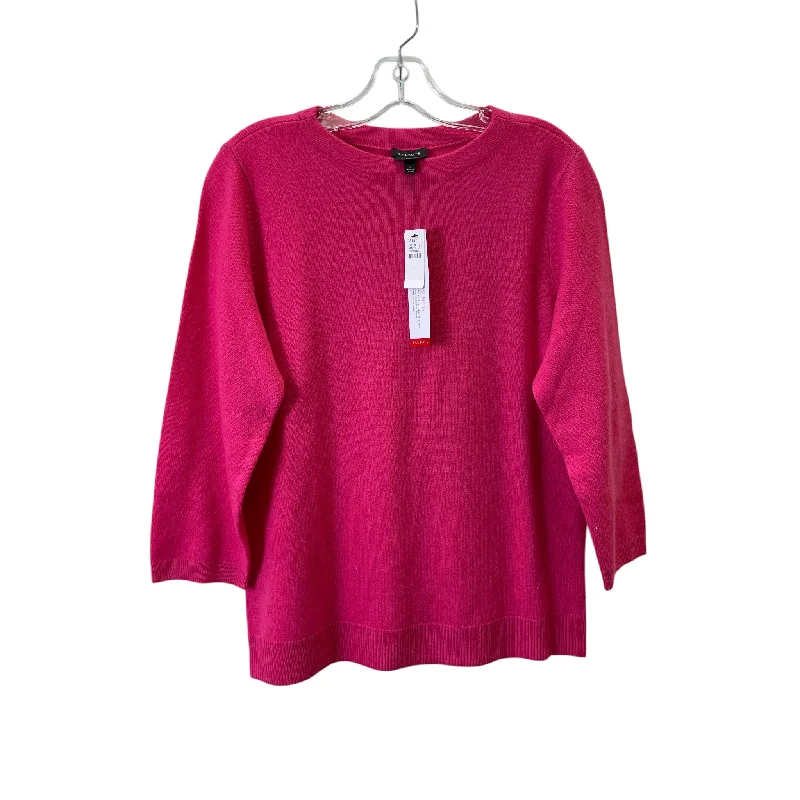 Women's Ribbed SweatersSweater Cashmere By Talbots In Pink, Size:L