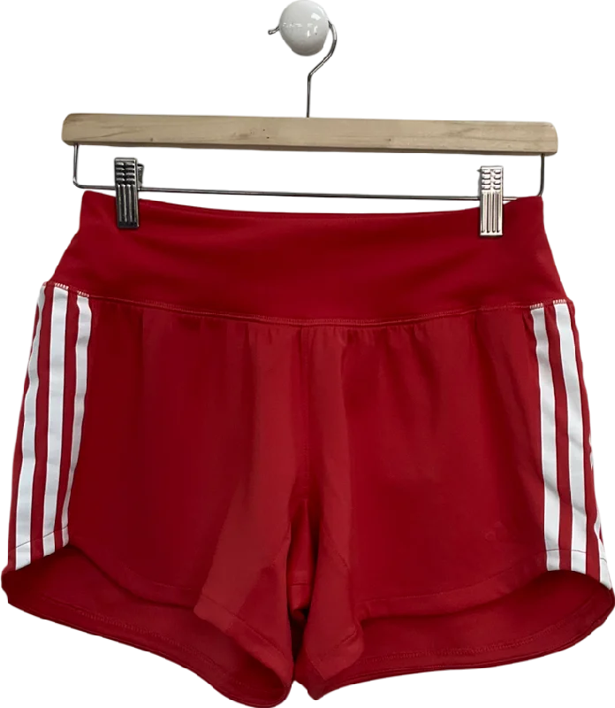 Women's Notched Collar Sweatersadidas Red Triple Stripe Running Shorts UK S