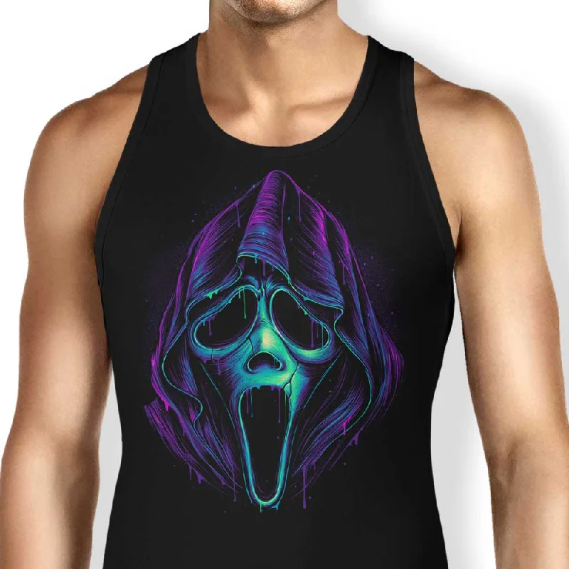 Women's Blouse with Shawl CollarGlowing Ghost - Tank Top