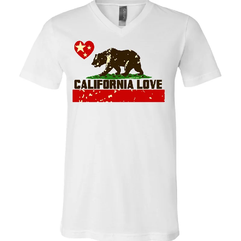 Women's Hooded Sweatshirts with Gradient LiningCalifornia Love Asst Colors V-Neck