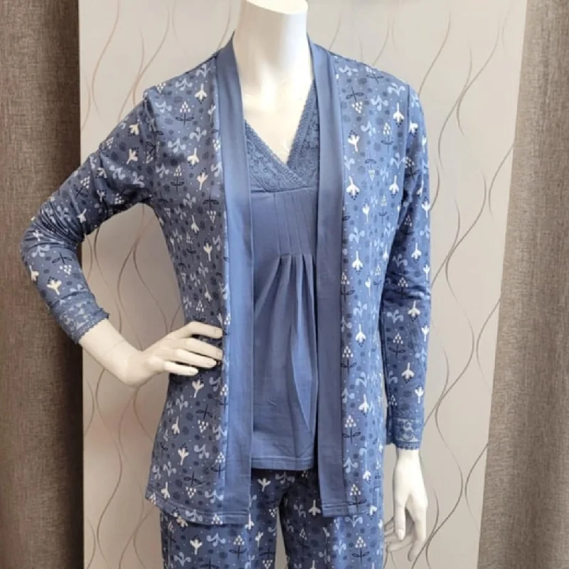 women's pajamas with adjustable waistbandsPatricia 3 Piece PJ Set