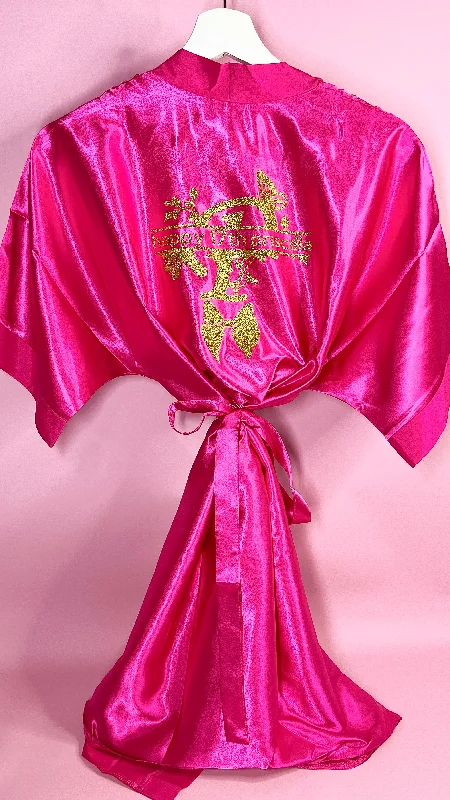 women's pajamas with a modern twistPersonalised Robe | Hot Pink