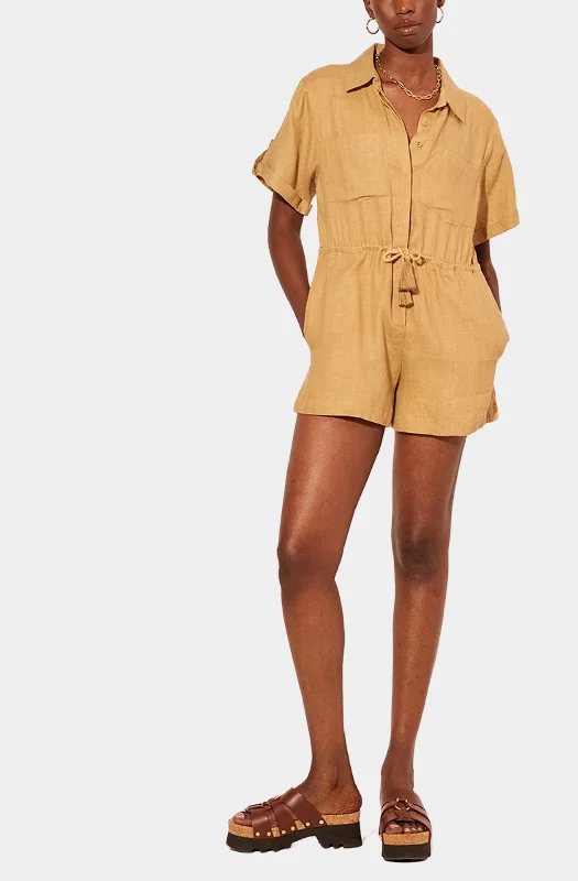 Women's Jumpsuits with Peter Pan CollarTully Playsuit