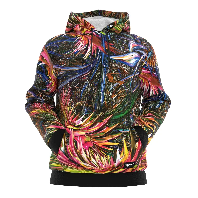 Women's Hooded Sweatshirts with Low WaistCoral Gardens Hoodie