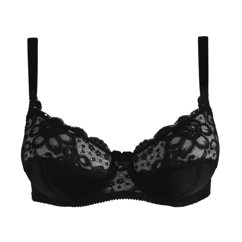 wire-free contour bra4052 Paysanne Full Cup Bra in Black