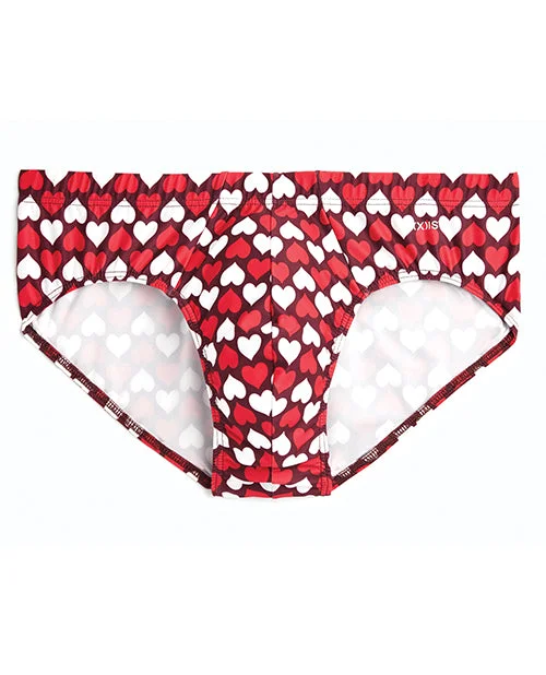 wireless bra with foam cups for shape2xist Graphic Micro 1 Bikini Heart Red-white Sm