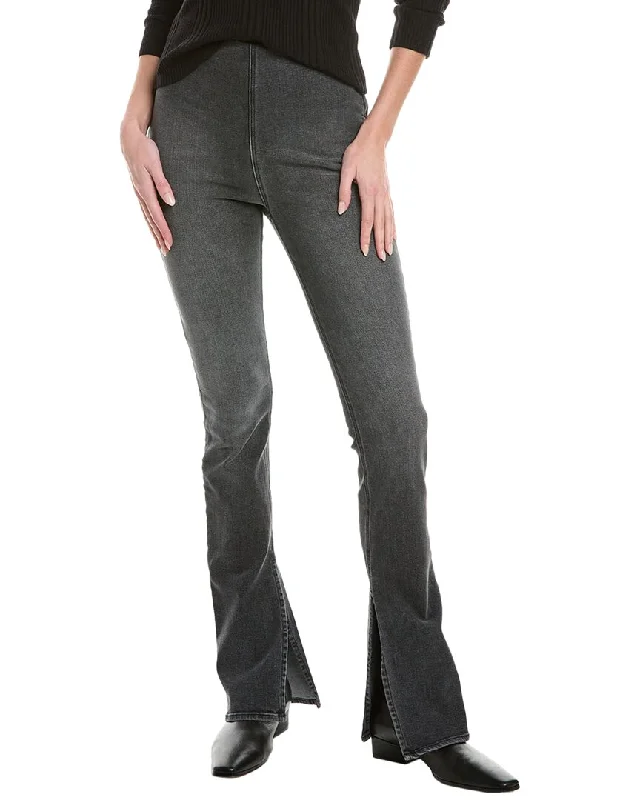 Women's Jodhpurs with Wide CollarEB DENIM Split Hem Jegging