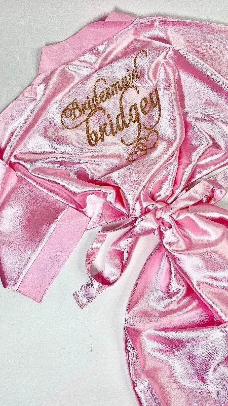 women's pajamas with a perfect blend of style and comfortKids | Personalised Satin Robes | Baby Pink