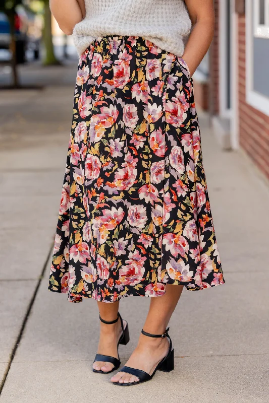 Women's Printed SkirtsFlawless Floral Midi Skirt