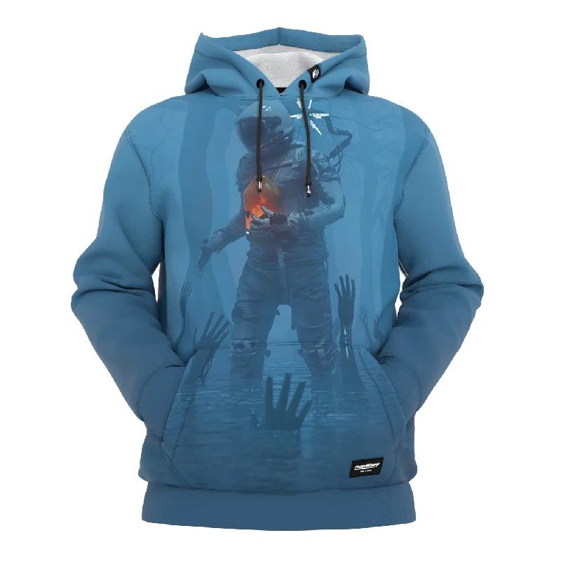 Women's Hooded Sweatshirts with Zipper ClosureDeep Blue Hoodie