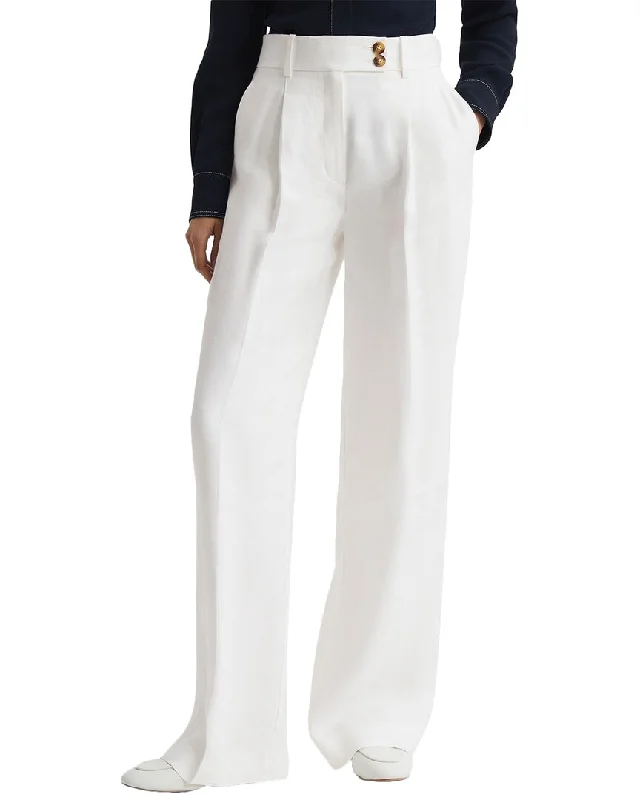 Women's Jodhpurs with Square CollarReiss Hollie Linen-Blend Trouser