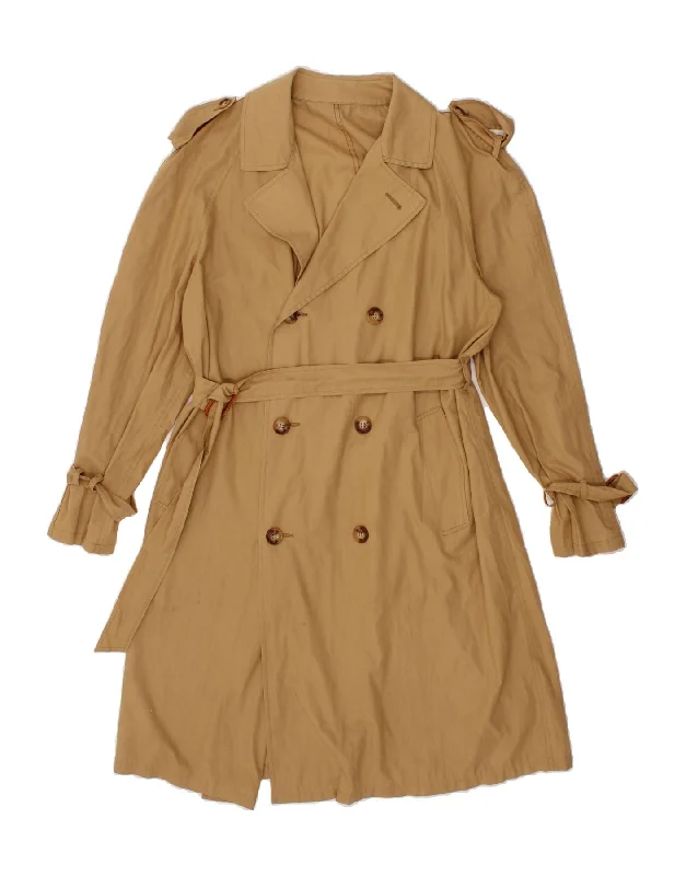 Women's Coats with SleevesVINTAGE Womens Trench Coat UK 16 Large Beige