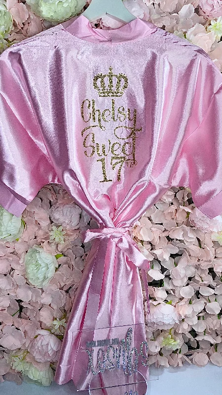 plus-size women's pajama pantsSALE Kids | Personalised Satin Robes | Baby Pink