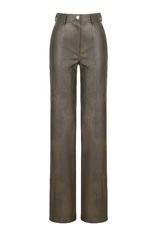 Women's Jodhpurs with Keyhole NeckLeather Trim Pants