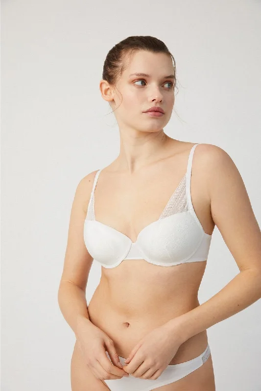 convertible plunge bra with lace trimSujetador Ysabel Mora 10002