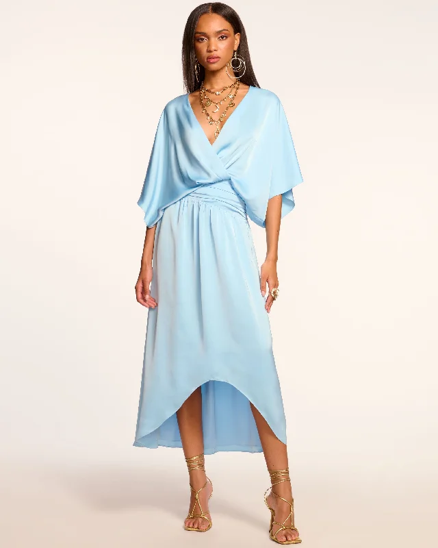 Women's Pleated DressesAdiel Wrap Midi Dress