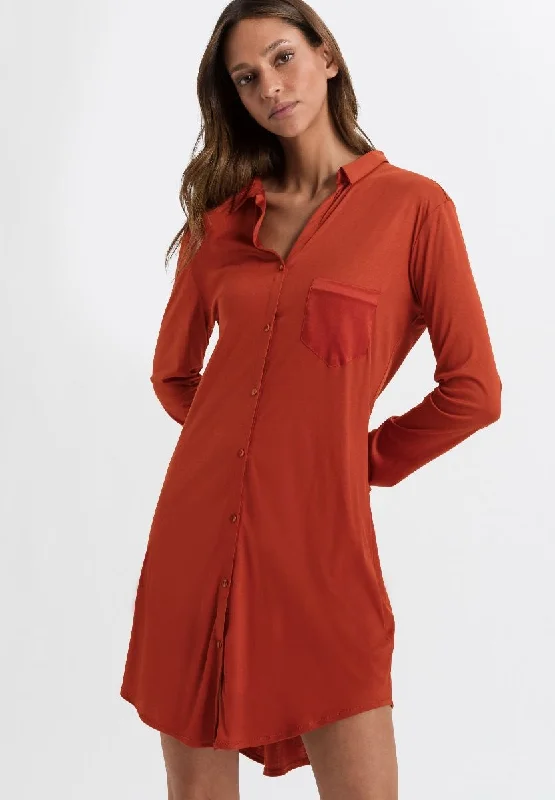 women's pajamas with a vintage lookHanro Grand Central Modal Boyfriend Nightshirt