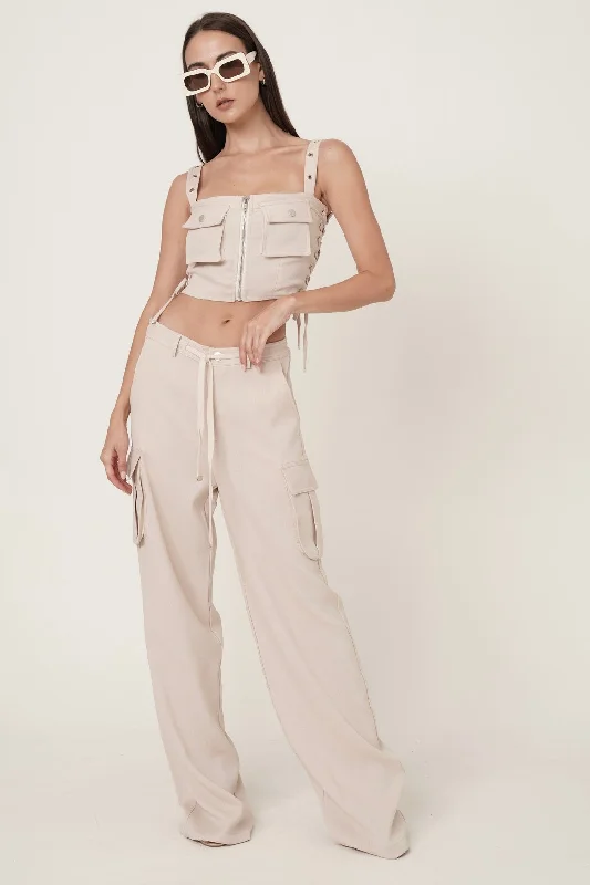 Women's Jumpsuits with Keyhole CollarEVA SET