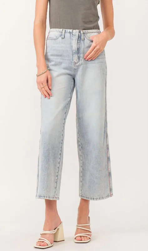 Women's Flared PantsPolly Wide Leg Jean In Naples Wash