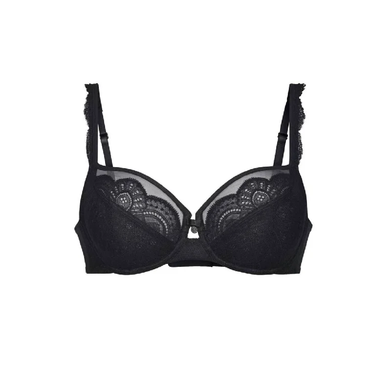 seamless bra with moisture-wicking fabricROSA FAIA SELMA WIRED BRA BLACK