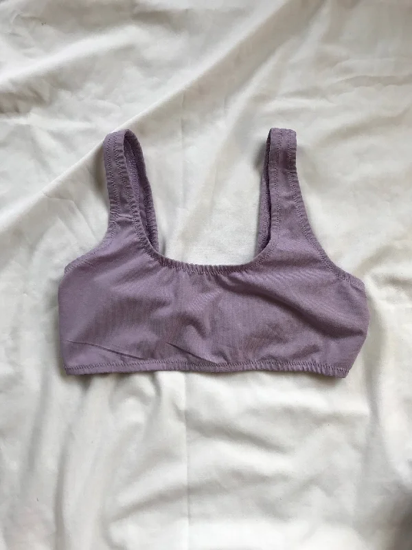 mastectomy form-fitting braEvelyn Bralette - Lilac