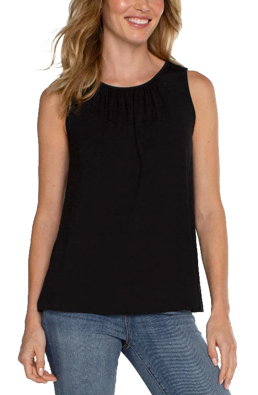 Women's Bootcut PantsPETITE A-LINE SLEEVELESS KNIT TOP