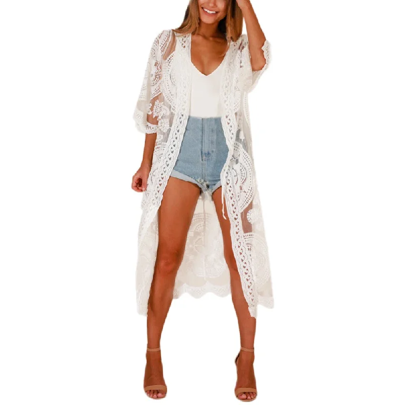 women's pajamas for travelLace Bohemian Beach Kimono