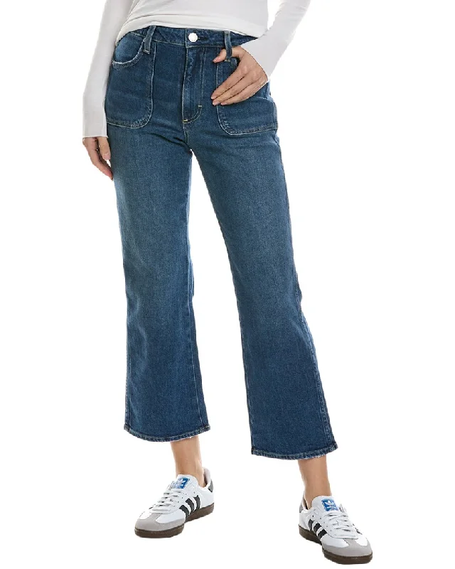 Women's Jodhpurs with Mid WaistAMO Abigail Linger High-Rise Cropped Flare Jean