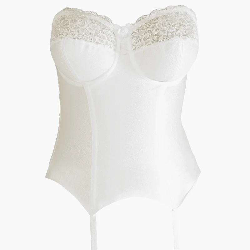 lace underwire bra for special occasions4056 Paysanne Basque with multiway detachable straps in Pearl or White