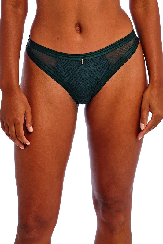 strapless bra with silicone stripsFreya | Tailored, Tanga (Deep Emerald)