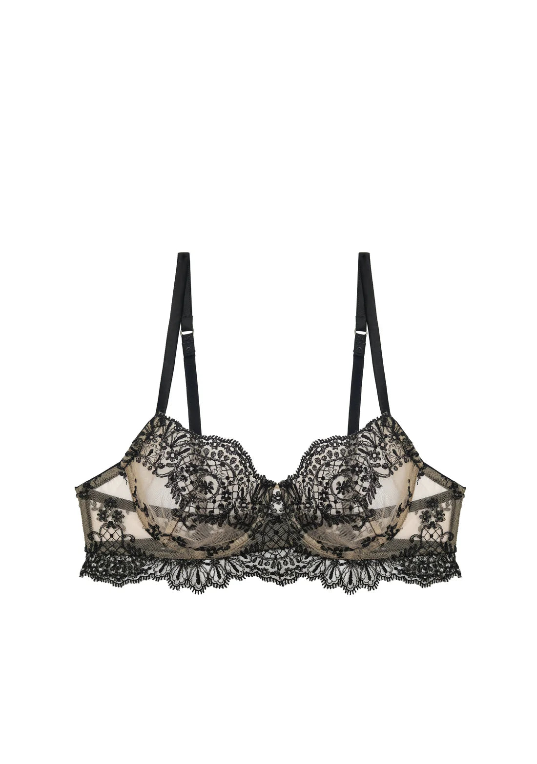 plus-size wireless braBlack And All That Jazz Longline Balconette Bra