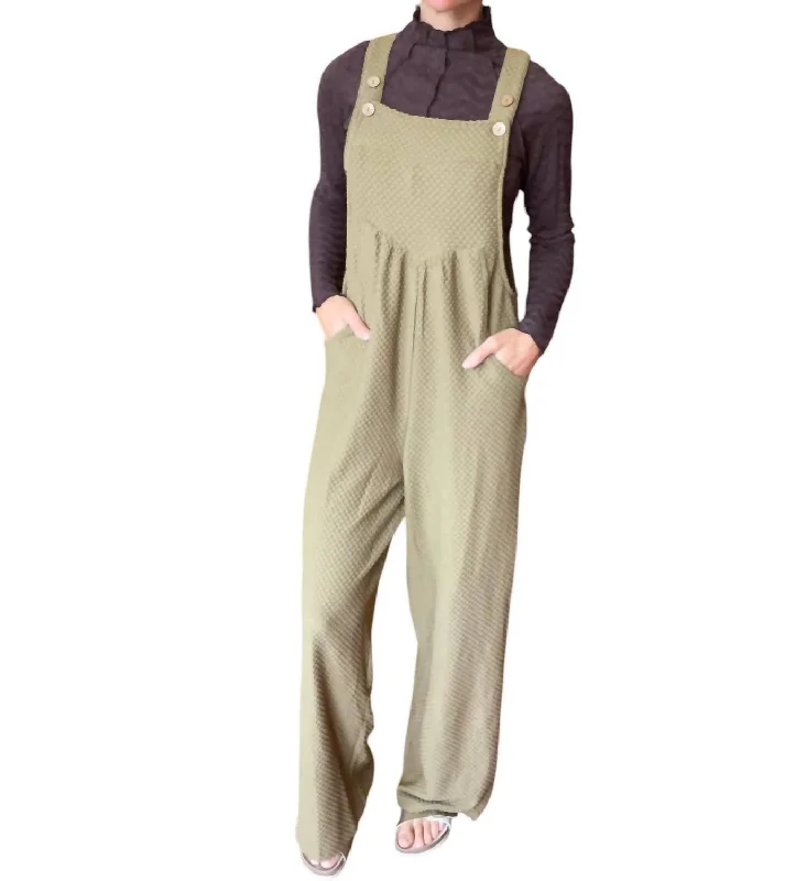 Women's Jodhpurs with ZipperEmma Overalls In Light Olive