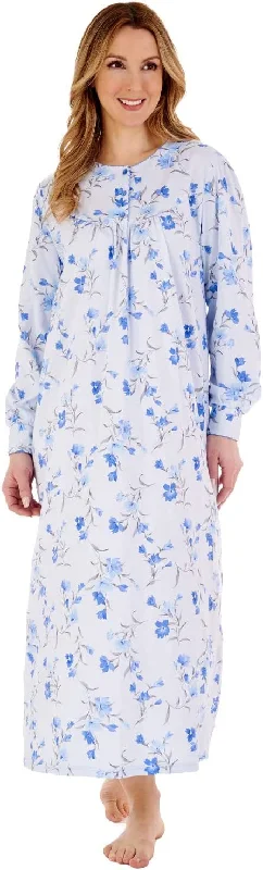 women's pajamas for those who love to stay in and relaxFloral All Cotton Nightdress