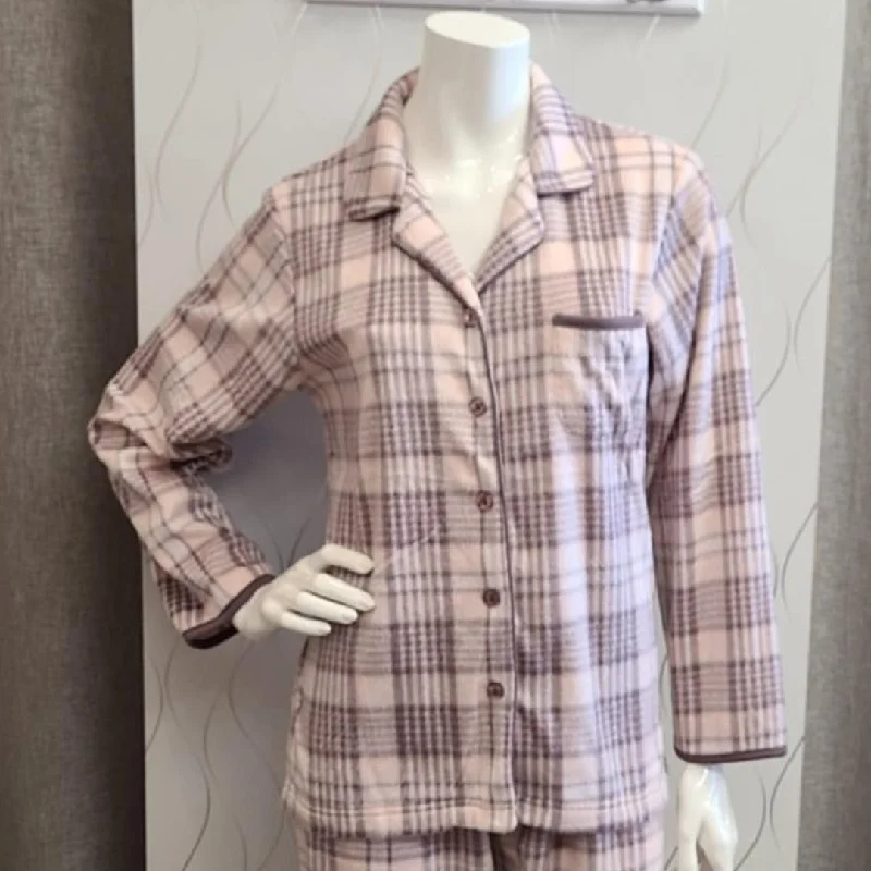 women's pajamas for those who seek ultimate relaxationPatricia Minky Plaid PJ Set