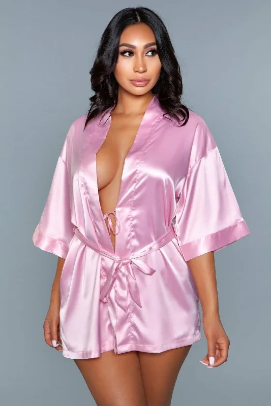 women's pajamas with a touch of whimsical funGeovan Satin Night Robe RP