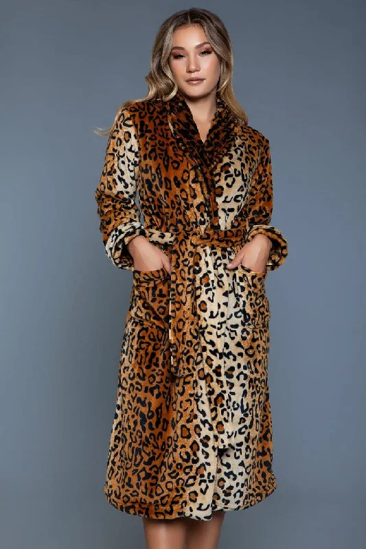 women's pajamas for bed and breakfast staysGeovan Leopard Robe