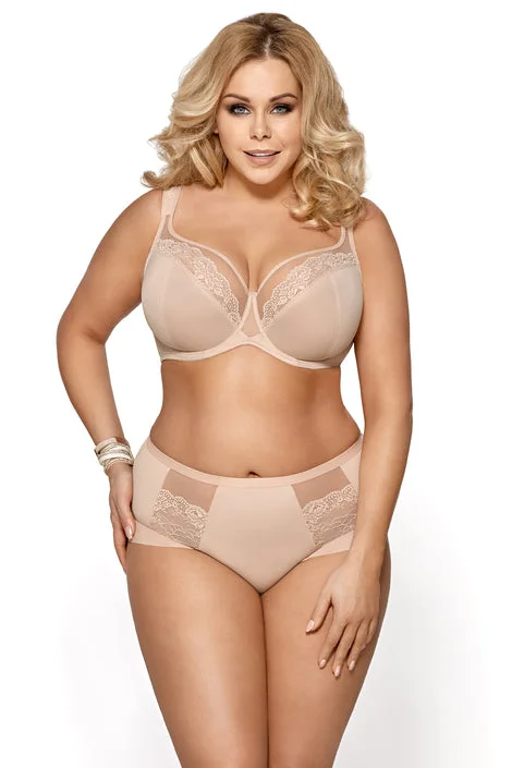 underwire bra with side supportBeige Luisse Bra