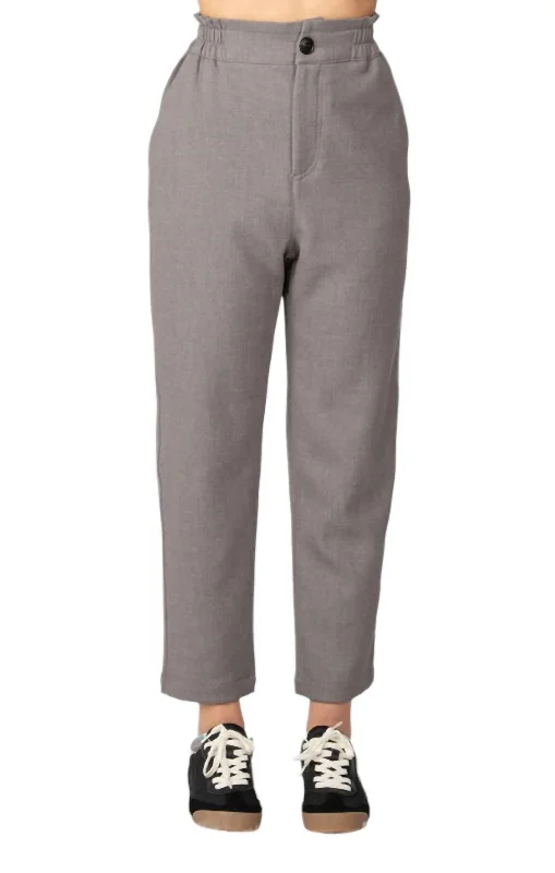 Women's Jodhpurs with Wide LegElastic Waist Trouser In Grey