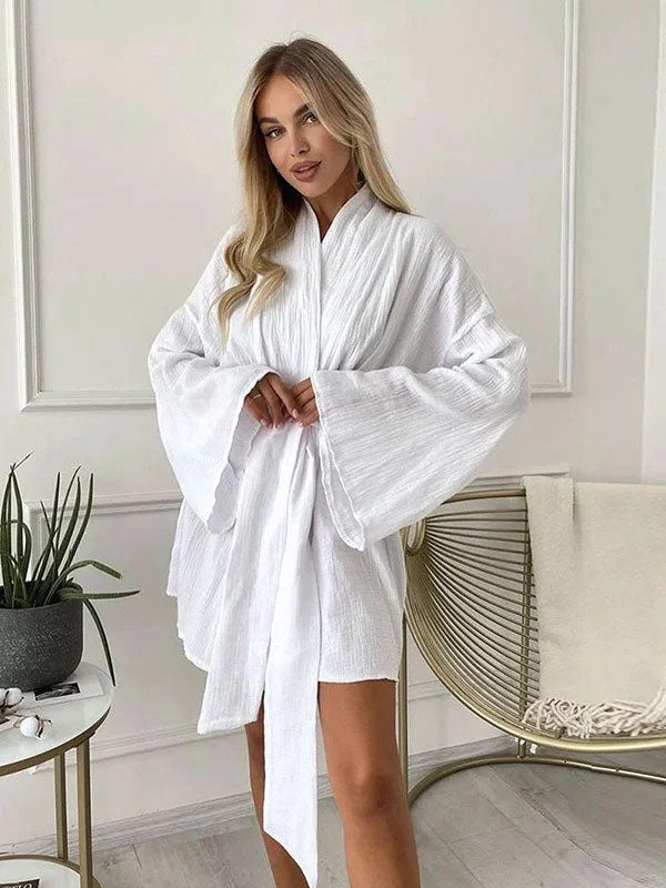 women's pajamas with a touch of elegance and sophisticationRobe de Chambre Kimono Pour Femme "Caresse du Matin"