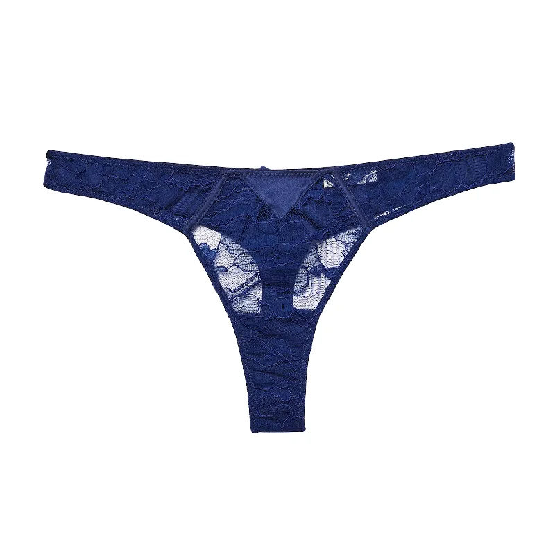 push-up bra with paddingNighttime Blue Magnolia Lace Thong