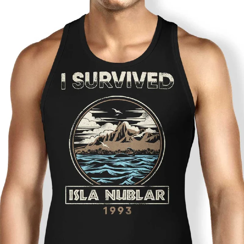 Women's Blouse with SmockingI Survived Isla Nublar - Tank Top