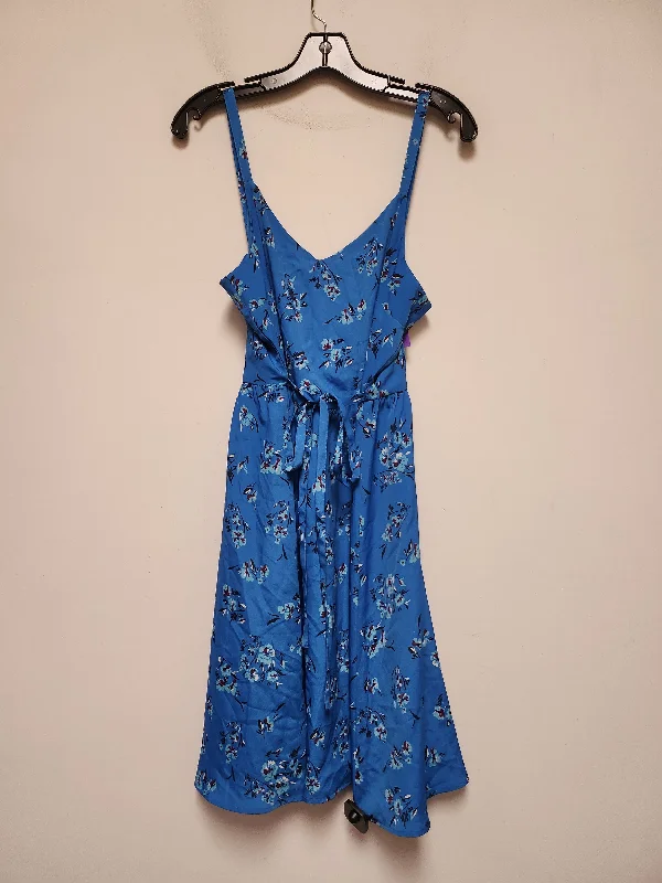 Women's Turtleneck DressesBlue Dress Casual Short Loft, Size M